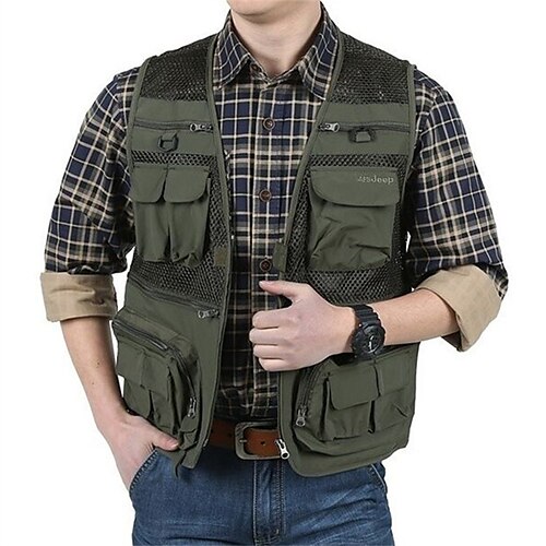 Men's Vest Breathable Soft Comfortable Daily Wear Going out Festival Zipper V Neck Basic Business Casual Jacket Outerwear Solid Colored Pocket Dark Red Black Army Green
Men's Vest Breathable Soft Comfortable Daily Wear Going out Festival Zipper V Neck Basic Business Casual Jacket Outerwear Solid Colored Pocket Dark Red Black Army Green