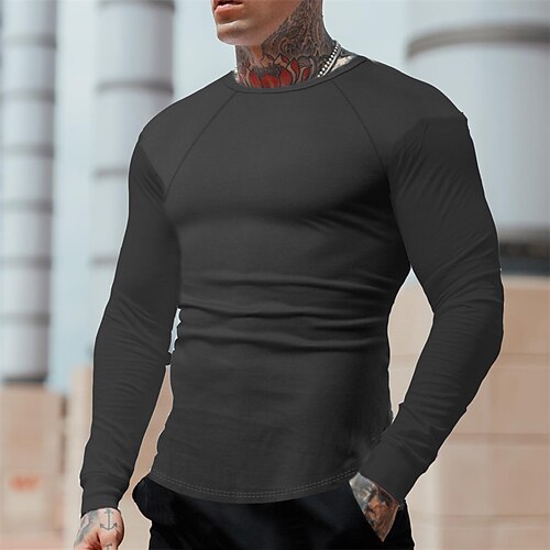 Men's T shirt Tee Solid Colored Crew Neck Green Brown Navy Blue Black Street Sports Long Sleeve Clothing Apparel Fashion Designer Casual Comfortable
Men's T shirt Tee Solid Colored Crew Neck Green Brown Navy Blue Black Street Sports Long Sleeve Clothing Apparel Fashion Designer Casual Comfortable