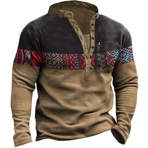 Men's Sweatshirt Pullover Brown Standing Collar Geometric Graphic Prints Zipper Print Daily Sports Holiday 3D Print Basic Vintage Streetwear Spring Fall Clothing Apparel Hoodies Sweatshirts
Men's Sweatshirt Pullover Brown Standing Collar Geometric Graphic Prints Zipper Print Daily Sports Holiday 3D Print Basic Vintage Streetwear Spring Fall Clothing Apparel Hoodies Sweatshirts