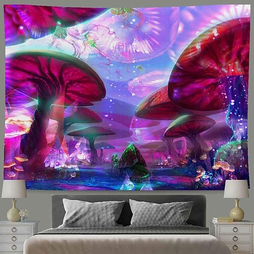 Psychedelic Blacklight UV Reactive Wall Tapestry Trippy Art Decor Blanket Curtain Picnic Tablecloth Hanging Home Bedroom Living Room Dorm Decoration Gift Polyester
Psychedelic Blacklight UV Reactive Wall Tapestry Trippy Art Decor Blanket Curtain Picnic Tablecloth Hanging Home Bedroom Living Room Dorm Decoration Gift Polyester