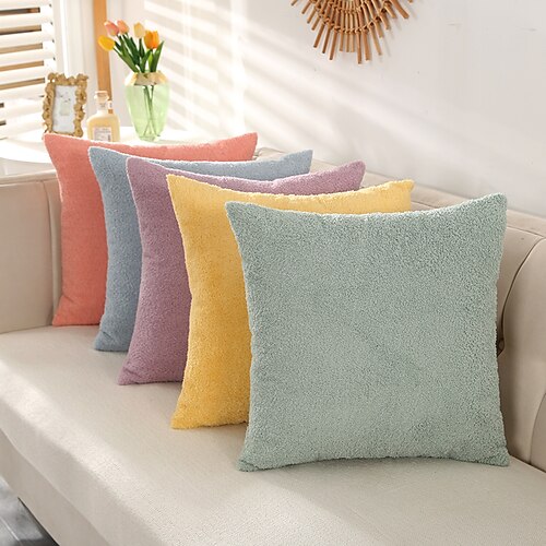 Lamb Fleece Pillow Cover Solid Colored Casual Zipper Traditional Classic for Bedroom Livingroom Sofa Couch Chair Superior Quality
Lamb Fleece Pillow Cover Solid Colored Casual Zipper Traditional Classic for Bedroom Livingroom Sofa Couch Chair Superior Quality