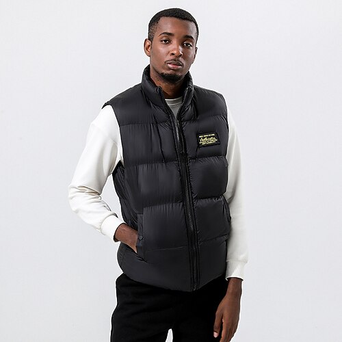 Men's Puffer Vest Outdoor Casual Date Casual Daily Office & Career Solid / Plain Color Outerwear Clothing Apparel Black Brown Navy Blue
Men's Puffer Vest Outdoor Casual Date Casual Daily Office & Career Solid / Plain Color Outerwear Clothing Apparel Black Brown Navy Blue