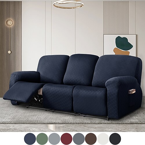 Super Stretch 1/2/3/4 Sitze Lehnsessel Sofa Couchbezug mit Tasche, rutschfester weicher Sofabezug, waschbarer Spandex-Karo-Jacquard-Liegemöbelschutz für Kinder, Haustiere
Super Stretch 1/2/3/4 Sitze Lehnsessel Sofa Couchbezug mit Tasche, rutschfester weicher Sofabezug, waschbarer Spandex-Karo-Jacquard-Liegemöbelschutz für Kinder, Haustiere