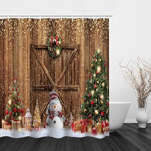 Christmas Shower Curtain,The Christmas Tree Print Modern Polyester Processing Waterproof Bathroom Shower Curtain Hook
Christmas Shower Curtain,The Christmas Tree Print Modern Polyester Processing Waterproof Bathroom Shower Curtain Hook