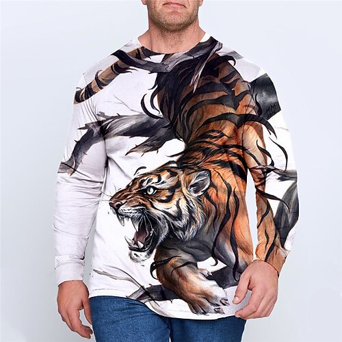 Men's Plus Size T shirt Tee Big and Tall Graphic Crew Neck Long Sleeve Spring & Fall Basic Fashion Streetwear Comfortable Casual Sports Tops
Men's Plus Size T shirt Tee Big and Tall Graphic Crew Neck Long Sleeve Spring & Fall Basic Fashion Streetwear Comfortable Casual Sports Tops