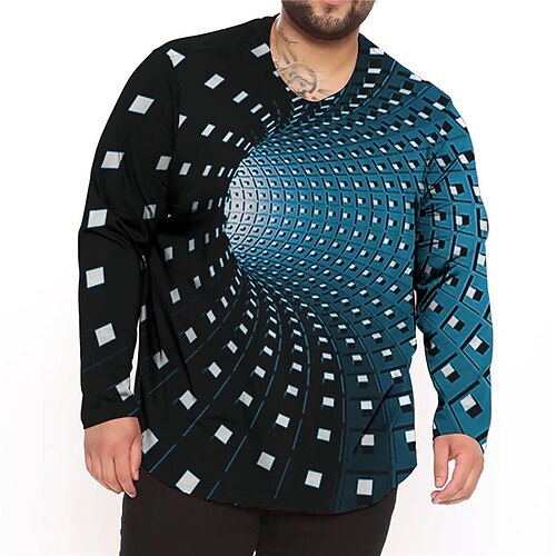 Men's Plus Size T shirt Tee Big and Tall Geometric Crew Neck Long Sleeve Spring Fall Basic Sports Designer Breathable Outdoor Street Tops
Men's Plus Size T shirt Tee Big and Tall Geometric Crew Neck Long Sleeve Spring Fall Basic Sports Designer Breathable Outdoor Street Tops