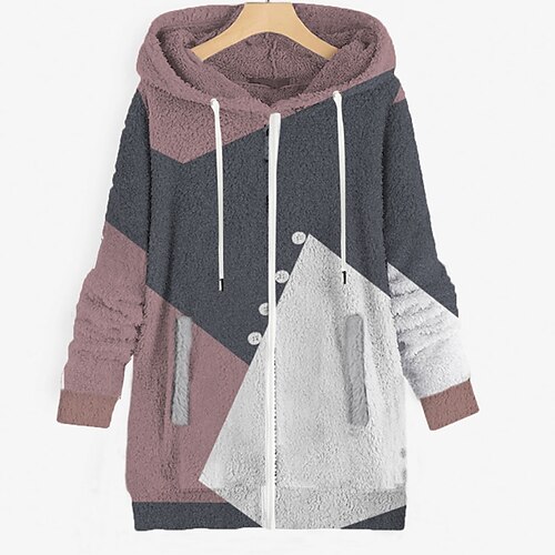 Women's Sherpa jacket Fleece Jacket Teddy Coat Warm Breathable Outdoor Daily Wear Vacation Going out Zipper Pocket Print Zipper Hoodie Active Modern Comfortable Plush Geometric Regular Fit Outerwear
Women's Sherpa jacket Fleece Jacket Teddy Coat Warm Breathable Outdoor Daily Wear Vacation Going out Zipper Pocket Print Zipper Hoodie Active Modern Comfortable Plush Geometric Regular Fit Outerwear