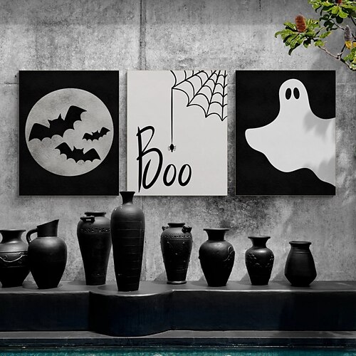 3 Panels Halloween Wall Art Ghost Skeleton Prints Modern Picture Home Decor Wall Hanging Gift Rolled Canvas Unframed Unstretched
3 Panels Halloween Wall Art Ghost Skeleton Prints Modern Picture Home Decor Wall Hanging Gift Rolled Canvas Unframed Unstretched