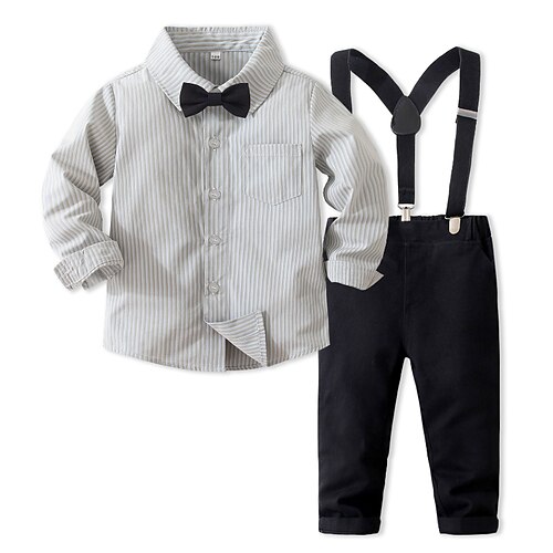2 Pieces Toddler Boys Shirt & Pants Clothing Set Outfit Stripe Long Sleeve Cotton Set Outdoor Fashion Daily Winter Fall 3-7 Years Black Red
2 Pieces Toddler Boys Shirt & Pants Clothing Set Outfit Stripe Long Sleeve Cotton Set Outdoor Fashion Daily Winter Fall 3-7 Years Black Red