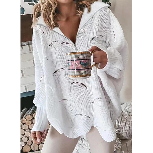 Women's Sweatshirt Pullover Basic Zipper White Solid Color Street V Neck Long Sleeve Cotton S M L XL 2XL
Women's Sweatshirt Pullover Basic Zipper White Solid Color Street V Neck Long Sleeve Cotton S M L XL 2XL