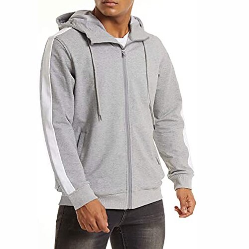 Men's Zip Hoodie Sweatshirt Blue Light Grey Dark Gray Red Black Hooded Solid Color Print Sports Outdoor Sports Streetwear Basic Cool Casual Fall Spring Clothing Apparel Hoodies Sweatshirts Long
Men's Zip Hoodie Sweatshirt Blue Light Grey Dark Gray Red Black Hooded Solid Color Print Sports Outdoor Sports Streetwear Basic Cool Casual Fall Spring Clothing Apparel Hoodies Sweatshirts Long