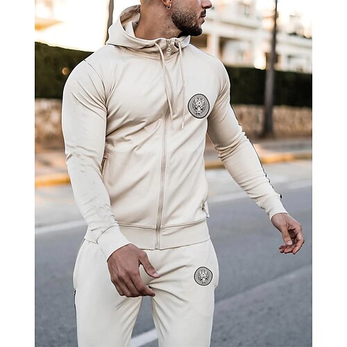 Herre Træningsdragt sweatsuit 2 stk Fuld lynlås Atletisk Langærmet Åndbart Svedtransporende Blød Fitness Gym Træning Løb Sportstøj Sportstøj Ensfarvet Sort Mørk Marineblå Rød
Herre Træningsdragt sweatsuit 2 stk Fuld lynlås Atletisk Langærmet Åndbart Svedtransporende Blød Fitness Gym Træning Løb Sportstøj Sportstøj Ensfarvet Sort Mørk Marineblå Rød