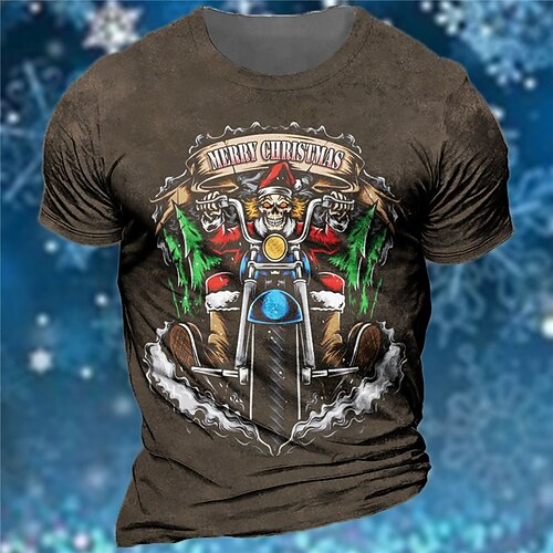 Men's T shirt Tee Santa Claus Graphic Prints Motorcycle Crew Neck Dark Gray 3D Print Outdoor Christmas Short Sleeve Print Clothing Apparel Vintage Sports Designer Casual / Summer
Men's T shirt Tee Santa Claus Graphic Prints Motorcycle Crew Neck Dark Gray 3D Print Outdoor Christmas Short Sleeve Print Clothing Apparel Vintage Sports Designer Casual / Summer