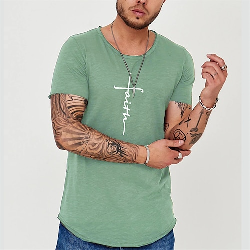 Men's Unisex T shirt Tee Letter Crew Neck Army Green Print Outdoor Street Short Sleeve Print Clothing Apparel Sports Designer Casual Big and Tall / Summer / Summer
Men's Unisex T shirt Tee Letter Crew Neck Army Green Print Outdoor Street Short Sleeve Print Clothing Apparel Sports Designer Casual Big and Tall / Summer / Summer