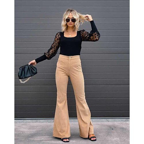 Women's Pants Trousers Solid Color Basic Thick Winter Black Sparkly Gold Navy Blue Beige Grey
Women's Pants Trousers Solid Color Basic Thick Winter Black Sparkly Gold Navy Blue Beige Grey