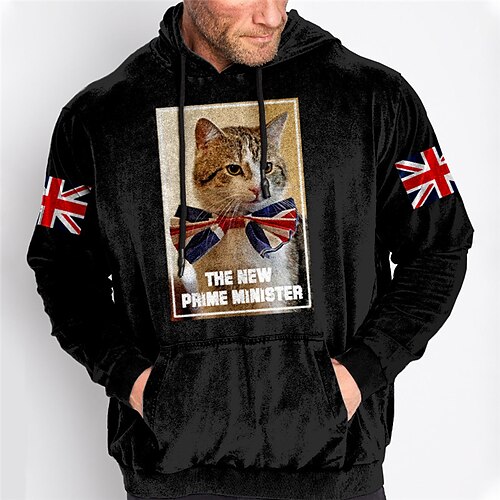 Men's Plus Size Pullover Hoodie Sweatshirt Big and Tall Cat Hooded Long Sleeve Spring & Fall Basic Fashion Streetwear Comfortable Daily Wear Vacation Tops
Men's Plus Size Pullover Hoodie Sweatshirt Big and Tall Cat Hooded Long Sleeve Spring & Fall Basic Fashion Streetwear Comfortable Daily Wear Vacation Tops