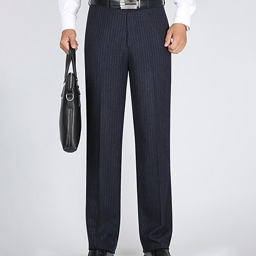 Men's Dress Pants Chinos Trousers Pocket Stripe Straight Leg Solid Colored Breathable Soft Business Daily Formal Casual Deep Blue Royal Blue Micro-elastic
Men's Dress Pants Chinos Trousers Pocket Stripe Straight Leg Solid Colored Breathable Soft Business Daily Formal Casual Deep Blue Royal Blue Micro-elastic
