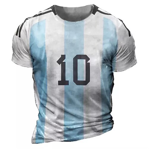 Per uomo maglietta A strisce Stampe astratte Girocollo Blu Stampa 3D World Cup Esterno Strada Manica corta Stampa Abbigliamento Sportivo Originale Informale / Estate / Estate
Per uomo maglietta A strisce Stampe astratte Girocollo Blu Stampa 3D World Cup Esterno Strada Manica corta Stampa Abbigliamento Sportivo Originale Informale / Estate / Estate