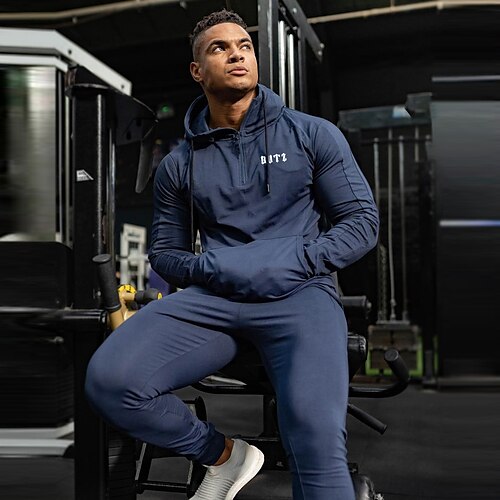 Men's Tracksuit Sweatsuit 2 Piece Athletic Winter Long Sleeve Cotton Breathable Quick Dry Moisture Wicking Fitness Gym Workout Running Sportswear Activewear Solid Colored Black Khaki Dark Navy
Men's Tracksuit Sweatsuit 2 Piece Athletic Winter Long Sleeve Cotton Breathable Quick Dry Moisture Wicking Fitness Gym Workout Running Sportswear Activewear Solid Colored Black Khaki Dark Navy