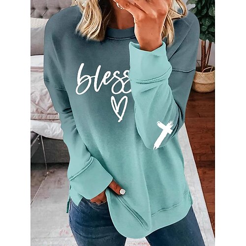 Women's Sweatshirt Pullover Active Green Gray Graphic Street Round Neck Long Sleeve S M L XL XXL 3XL
Women's Sweatshirt Pullover Active Green Gray Graphic Street Round Neck Long Sleeve S M L XL XXL 3XL