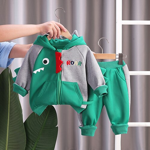 3 Pieces Toddler Boys Tracksuits Outfit Cartoon Long Sleeve Set Casual Daily Winter Fall 3-7 Years Green Blue Red
3 Pieces Toddler Boys Tracksuits Outfit Cartoon Long Sleeve Set Casual Daily Winter Fall 3-7 Years Green Blue Red