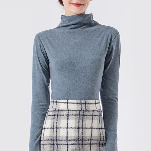 Women's Pajamas Winter Top Thermal Underwear Pjs Pure Color Simple Comfort Soft Home Daily Bed Polyester Warm Stand Collar Long Sleeve Winter Fall Green Blue
Women's Pajamas Winter Top Thermal Underwear Pjs Pure Color Simple Comfort Soft Home Daily Bed Polyester Warm Stand Collar Long Sleeve Winter Fall Green Blue