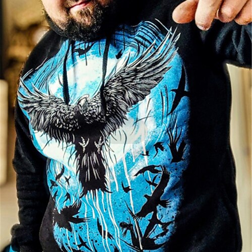 Men's Plus Size Pullover Hoodie Sweatshirt Big and Tall Animal Hooded Long Sleeve Spring & Fall Basic Fashion Streetwear Comfortable Daily Wear Vacation Tops
Men's Plus Size Pullover Hoodie Sweatshirt Big and Tall Animal Hooded Long Sleeve Spring & Fall Basic Fashion Streetwear Comfortable Daily Wear Vacation Tops