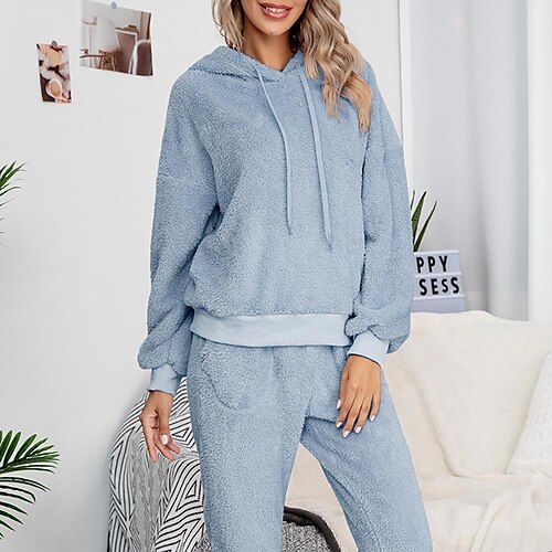 Women's Sweatshirt Pants Sets Basic Blue Purple Casual Daily Solid Color Hooded S M L XL
Women's Sweatshirt Pants Sets Basic Blue Purple Casual Daily Solid Color Hooded S M L XL