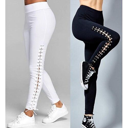 kvinders stretch leggings cross bandage elastiske talje strømpebukser til yoga fitness gym træningstights hvid sort sport aktivt tøj høj skinny atletisk
kvinders stretch leggings cross bandage elastiske talje strømpebukser til yoga fitness gym træningstights hvid sort sport aktivt tøj høj skinny atletisk