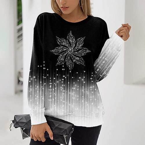 Women's Sweatshirt Pullover Streetwear Green Blue Purple Floral Street Round Neck Long Sleeve S M L XL 2XL
Women's Sweatshirt Pullover Streetwear Green Blue Purple Floral Street Round Neck Long Sleeve S M L XL 2XL