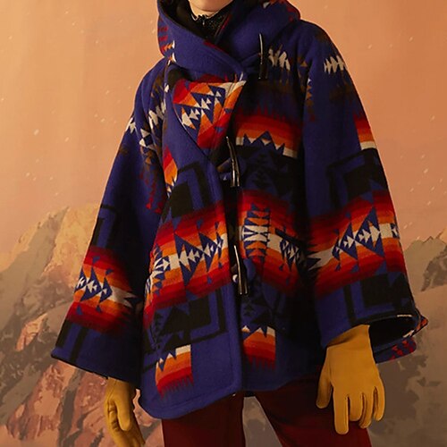 Women's Winter Coat Warm Breathable Daily Vacation Casual Daily Park Pocket Print Single Breasted Hoodie Fashion Casual Street Style Geometric Regular Fit Outerwear Long Sleeve Winter Fall Royal Blue
Women's Winter Coat Warm Breathable Daily Vacation Casual Daily Park Pocket Print Single Breasted Hoodie Fashion Casual Street Style Geometric Regular Fit Outerwear Long Sleeve Winter Fall Royal Blue