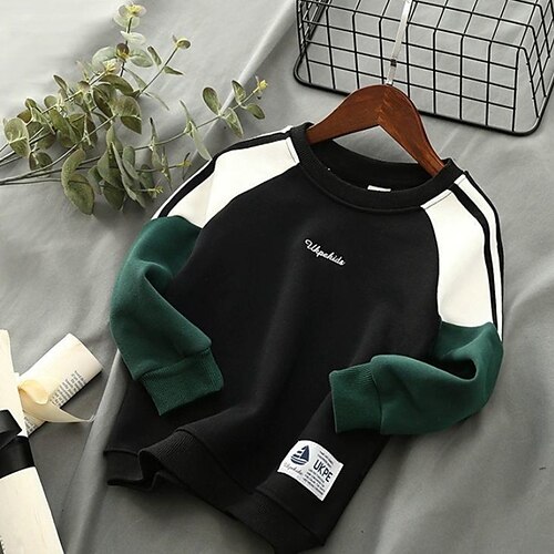 Kids Boys Sweatshirt Pullover Letter Long Sleeve Children Top Casual Cotton Sweatshirt Cool Daily Black Blue Winter 7-13 Years / Fall
Kids Boys Sweatshirt Pullover Letter Long Sleeve Children Top Casual Cotton Sweatshirt Cool Daily Black Blue Winter 7-13 Years / Fall