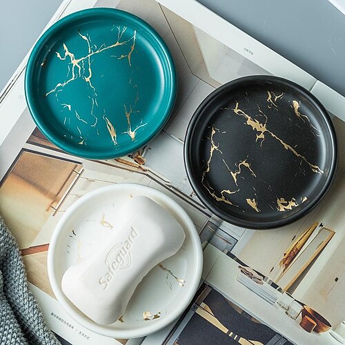 Soap Dishes Dispenser Soap Box Ceramic Bath Supplies Drain Rack Creativity Toiletries Soap Holder Bathroom Accessories
Soap Dishes Dispenser Soap Box Ceramic Bath Supplies Drain Rack Creativity Toiletries Soap Holder Bathroom Accessories