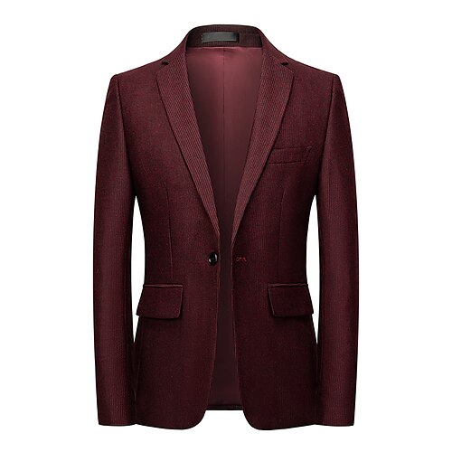 Per uomo Di tendenza Giacca Standard Taglio standard Tinta unita Monopetto - 1 bottone Borgogna Blu scuro 2023
Per uomo Di tendenza Giacca Standard Taglio standard Tinta unita Monopetto - 1 bottone Borgogna Blu scuro 2023