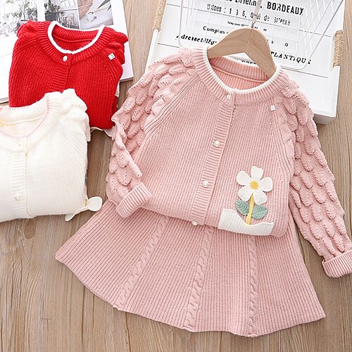 2 Pieces Toddler Girls' Floral Clothing Set Set Long Sleeve Fashion Outdoor Cotton 3-7 Years Winter Pink Red White / Fall / Above Knee
2 Pieces Toddler Girls' Floral Clothing Set Set Long Sleeve Fashion Outdoor Cotton 3-7 Years Winter Pink Red White / Fall / Above Knee