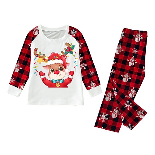 Reindeer Family Christmas Pajamas Nightwear Men's Women's Boys Girls' Cute Sweet Christmas Carnival Masquerade Kid's Adults' Christmas New Year Eve Polyester Top Pants
Reindeer Family Christmas Pajamas Nightwear Men's Women's Boys Girls' Cute Sweet Christmas Carnival Masquerade Kid's Adults' Christmas New Year Eve Polyester Top Pants