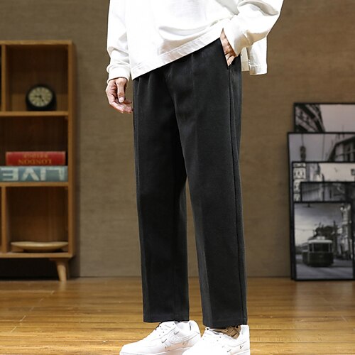 Men's Trousers Casual Pants Pocket Straight Leg Solid Color Breathable Soft Daily Going out Streetwear Fashion Chic & Modern Apricot Grey Micro-elastic
Men's Trousers Casual Pants Pocket Straight Leg Solid Color Breathable Soft Daily Going out Streetwear Fashion Chic & Modern Apricot Grey Micro-elastic
