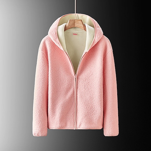 Women's Plus Size Winter Jacket Fleece Jacket Pocket Plain Outdoor Causal Long Sleeve Hooded Regular Winter Fall Black Blue Pink L XL XXL 3XL 4XL
Women's Plus Size Winter Jacket Fleece Jacket Pocket Plain Outdoor Causal Long Sleeve Hooded Regular Winter Fall Black Blue Pink L XL XXL 3XL 4XL