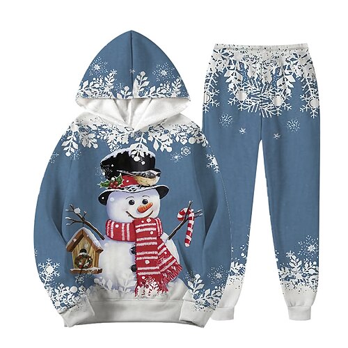 2 Pieces Kids Girls' Ugly Christmas Cartoon Hoodie & Pants Set Long Sleeve Vacation Christmas Gifts 7-13 Years Winter Blue Wine
2 Pieces Kids Girls' Ugly Christmas Cartoon Hoodie & Pants Set Long Sleeve Vacation Christmas Gifts 7-13 Years Winter Blue Wine