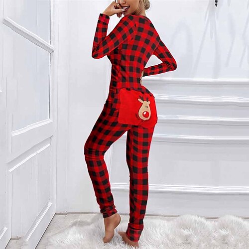 Women's ChristmasPjs Pajamas Onesies Jumpsuits One Piece Elk Plant Simple Comfort Soft Home Carnival Gift Long Sleeve Winter Fall Red / Pjs
Women's ChristmasPjs Pajamas Onesies Jumpsuits One Piece Elk Plant Simple Comfort Soft Home Carnival Gift Long Sleeve Winter Fall Red / Pjs