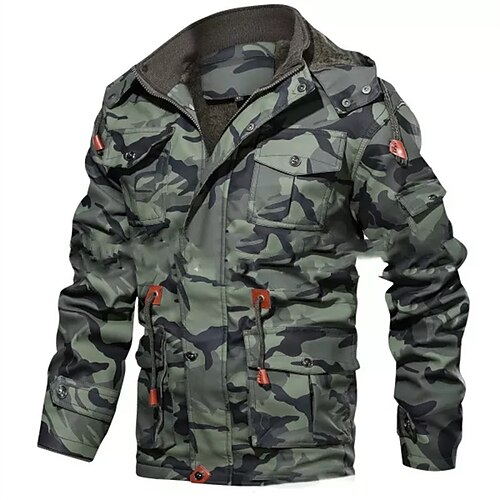 Men's Outdoor Jacket Durable Casual / Daily Daily Wear Vacation To-Go Zipper Hooded Warm Ups Comfort Leisure Jacket Outerwear Camo / Camouflage Pocket Green Black Yellow
Men's Outdoor Jacket Durable Casual / Daily Daily Wear Vacation To-Go Zipper Hooded Warm Ups Comfort Leisure Jacket Outerwear Camo / Camouflage Pocket Green Black Yellow