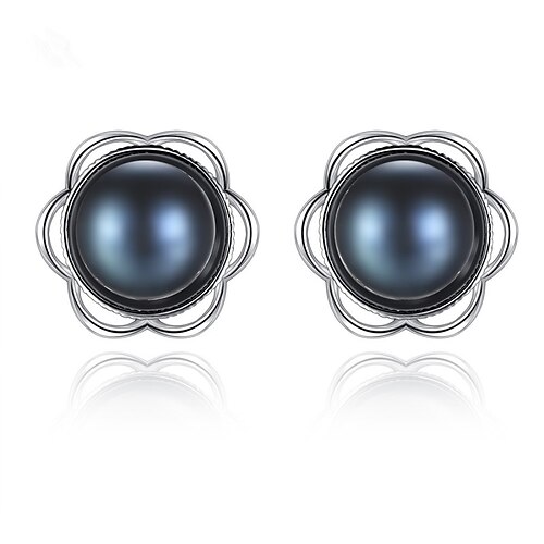 Women's Black Freshwater Pearl Stud Earrings Fine Jewelry Classic Precious Stylish Simple S925 Sterling Silver Earrings Jewelry Black / Gray For Party Gift 1 Pair
Women's Black Freshwater Pearl Stud Earrings Fine Jewelry Classic Precious Stylish Simple S925 Sterling Silver Earrings Jewelry Black / Gray For Party Gift 1 Pair