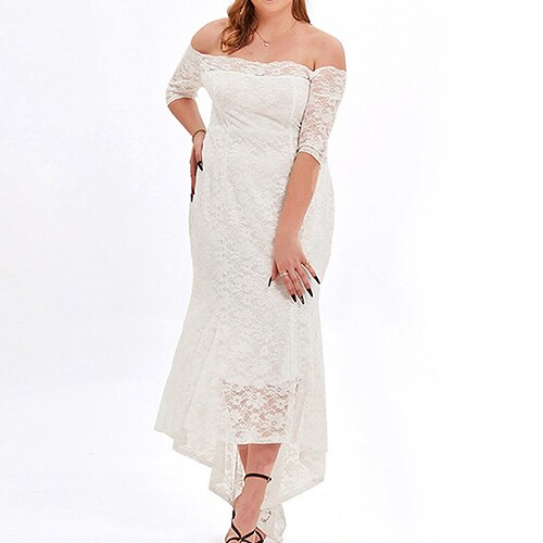 Women's Plus Size Party Dress Solid Color Off Shoulder Half Sleeve Winter Fall Elegant Sexy Maxi long Dress Party Cocktail Dress Dress / Sheath Dress
Women's Plus Size Party Dress Solid Color Off Shoulder Half Sleeve Winter Fall Elegant Sexy Maxi long Dress Party Cocktail Dress Dress / Sheath Dress