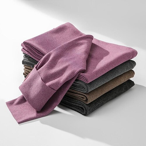Women's Tights Leggings Thermal Underwear Fleece lined Purple khaki Dark Grey High Waist Fashion Casual Daily High Elasticity Ankle-Length Tummy Control Solid Colored One-Size Plus Size / Skinny
Women's Tights Leggings Thermal Underwear Fleece lined Purple khaki Dark Grey High Waist Fashion Casual Daily High Elasticity Ankle-Length Tummy Control Solid Colored One-Size Plus Size / Skinny