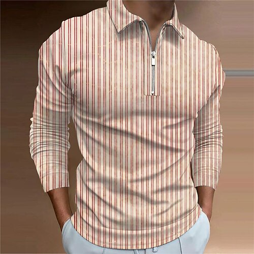Men's Collar Polo Shirt Golf Shirt Striped Turndown Orange Gray 3D Print Street Casual Long Sleeve Zipper Print Clothing Apparel Fashion Designer Casual Breathable
Men's Collar Polo Shirt Golf Shirt Striped Turndown Orange Gray 3D Print Street Casual Long Sleeve Zipper Print Clothing Apparel Fashion Designer Casual Breathable