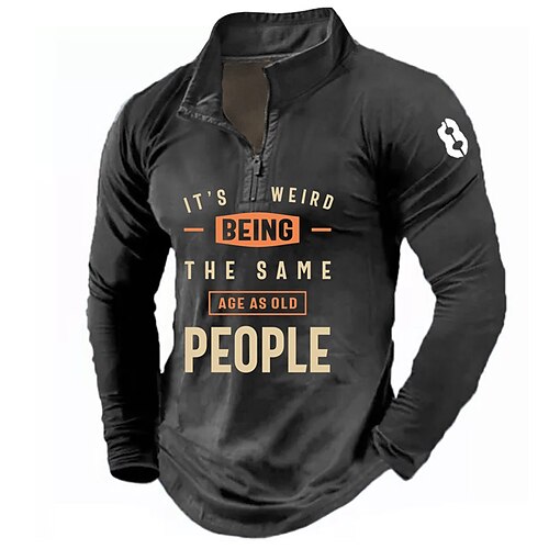 Men's Zip Up Sweatshirt Pullover Black Half Zip Letter Graphic Prints Zipper Print Daily Sports 3D Print Basic Designer Casual Spring Fall Clothing Apparel Hoodies Sweatshirts Long Sleeve
Men's Zip Up Sweatshirt Pullover Black Half Zip Letter Graphic Prints Zipper Print Daily Sports 3D Print Basic Designer Casual Spring Fall Clothing Apparel Hoodies Sweatshirts Long Sleeve