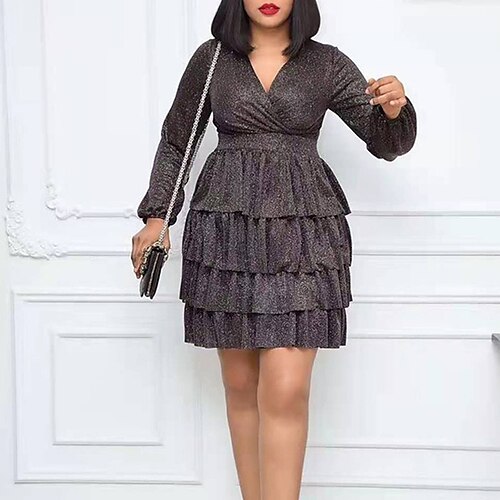 Women's Casual Dress Black Long Sleeve Pure Color Pleated Winter Fall V Neck Stylish Romantic Fall Dress Slim 2022 S M L XL 2XL 3XL / Winter Dress
Women's Casual Dress Black Long Sleeve Pure Color Pleated Winter Fall V Neck Stylish Romantic Fall Dress Slim 2022 S M L XL 2XL 3XL / Winter Dress