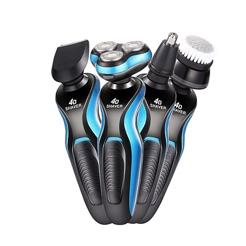 

4D 4 in 1 Electric Shaver For Men Multi-Function Electric Shaver Razor USB Car Rechargeable Whole Body Washable Shavers