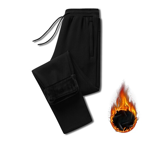 Men's Fleece Pants Winter Pants Trousers Casual Pants Pocket Solid Color Comfort Warm Daily Going out Weekend Streetwear Casual Black Blue Stretchy
Men's Fleece Pants Winter Pants Trousers Casual Pants Pocket Solid Color Comfort Warm Daily Going out Weekend Streetwear Casual Black Blue Stretchy