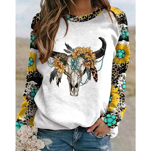 Women's Sweatshirt Vintage Ethnic Gray Leopard Sunflower Tribal Home Round Neck Long Sleeve S M L XL 2XL 3XL
Women's Sweatshirt Vintage Ethnic Gray Leopard Sunflower Tribal Home Round Neck Long Sleeve S M L XL 2XL 3XL